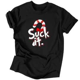 Suck it férfi póló (Fekete)