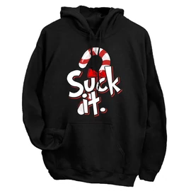 Suck it kapucnis pulóver (Fekete)