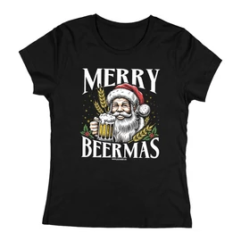 Merry Beermas női póló (Fekete)