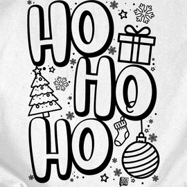Hohoho családi póló szett (1 gyerek) (Fehér)