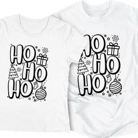 Hohoho páros póló (Fehér)