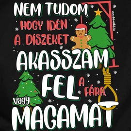 Magamat akasszam fel? férfi póló (Fekete)