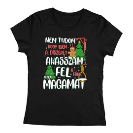 Magamat akasszam fel? női póló (Fekete)