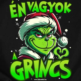A grincs ellopta a szívem páros póló (Fekete)