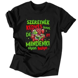 Szeretnék kedves lenni férfi póló
