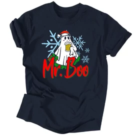 Mr. Boo férfi póló (Sötétkék)