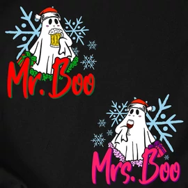 Mr. &amp;amp; Mrs. Boo páros póló (Fekete)