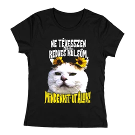 Mindenkit utálok női póló (Fekete)