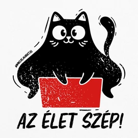 Az élet szép fém bögre (Fehér)