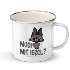 Mudi mit iszol fém bögre (Fehér)