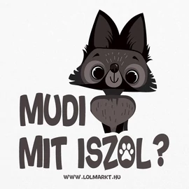 Mudi mit iszol fém bögre (Fehér)