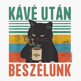 Kávé után beszélünk fém bögre (Fehér)