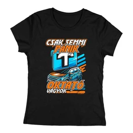 Oktató vagyok női póló (Fekete)