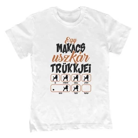 Makacs trükkök (uszkár) gyerek póló (Fehér)