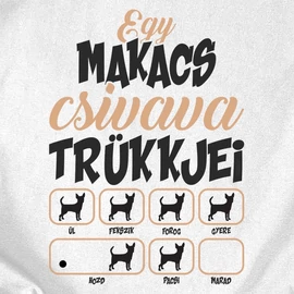 Makacs trükkök (csivava) gyerek póló (Fehér)