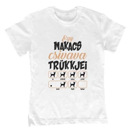 Makacs trükkök (csivava) gyerek póló (Fehér)