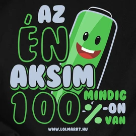 Az én aksim páros póló szett (Gyerek Sötétkék, Férfi Fekete)