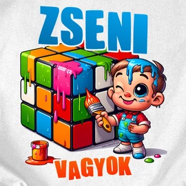 Zseni vagyok gyerek póló (Fehér)