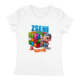Zseni vagyok női póló (Fehér)