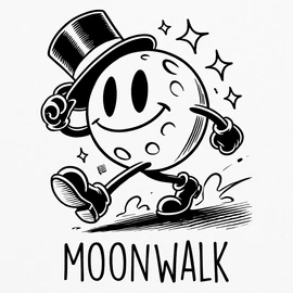 Moonwalk fém bögre (Fehér)