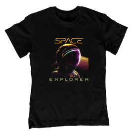 Space explorer gyerek póló (Fekete)