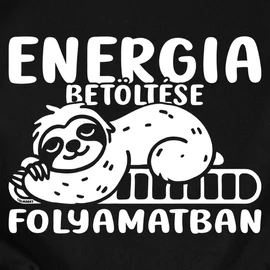 Energia betöltése folyamatban gyerek póló (Fekete)