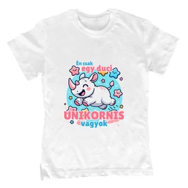 Duci unikornis vagyok gyerek póló (Fehér)