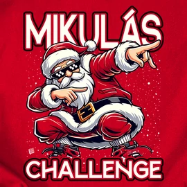 Mikulás Challenge gyerek póló (Piros)
