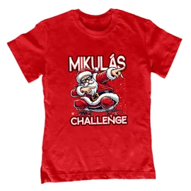 Mikulás Challenge gyerek póló (Piros)