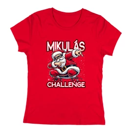 Mikulás Challenge női póló (Piros)