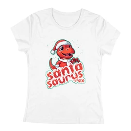 SANTASAURUS-REX női póló (Fehér)
