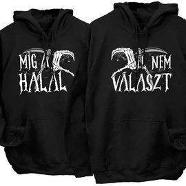 Míg a halál el nem választ kapucnis pulóverek (Fekete)