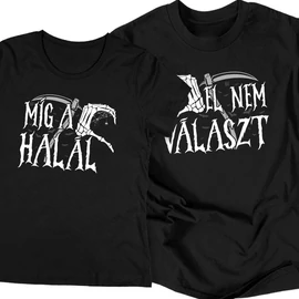 Míg a halál el nem választ páros póló szett (Fekete)