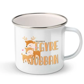 Egyre jobban fém bögre (Fehér)
