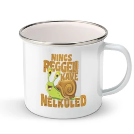 Nincs kávé nélküled fém bögre (Fehér)