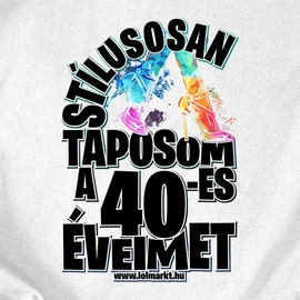  Stílusosan taposom női póló (Fehér)