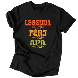 Legendás Apa férfi póló (Fekete)
