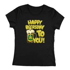 Happy Beersday női póló (Fekete)