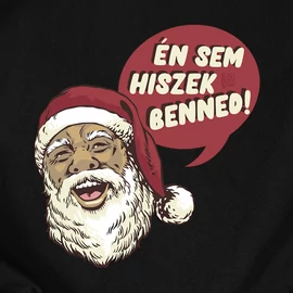 Én sem hiszek benned női póló (Fekete)