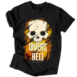 H3LLDIV3RS - DIVERS INTO THE HELL férfi póló (Fekete)