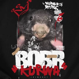 BOBR KURWA férfi póló (fekete)