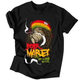 BOBR MARLEY férfi póló (fekete)