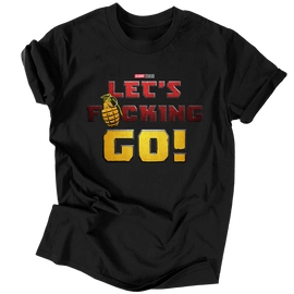 Let's F*cking Go férfi póló (fekete)