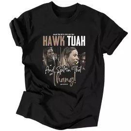 Hawk Tuah! férfi póló (fekete)