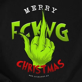 Merry FCKN Christmas férfi póló (fekete)