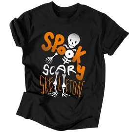 Scary skeleton férfi póló (Fekete)