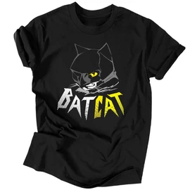 Bat Cat férfi póló (Fekete)