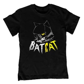 Bat Cat gyerek póló (Fekete)