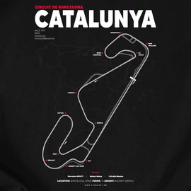 CATALUNYA férfi póló (Fekete)