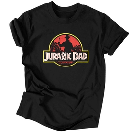 Jurassic Dad férfi póló (Fekete)